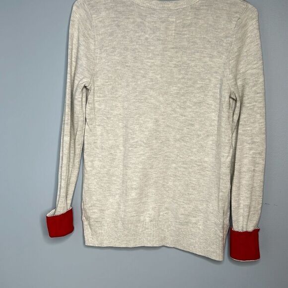 Abercrombie & Fitch SKI Penguin Crewneck Grey Ladies Small Sweater - Picture 5 of 8